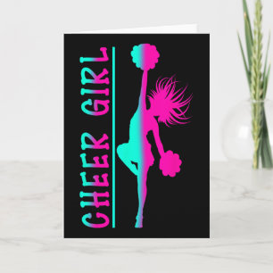 Cheer Girl Cheerleading Women Cheering Cheerleader Card