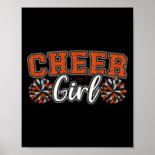 Cheer Girl Funny Cheerleader Cheerleading Practice Poster