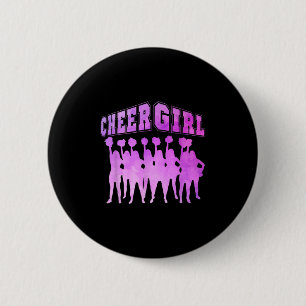 Cheer Girl Funny Cheerleading Quote Cheerleader Te 6 Cm Round Badge