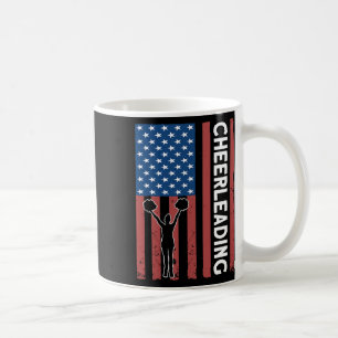 Cheer Girl Usa Flag Cheerleading Coffee Mug