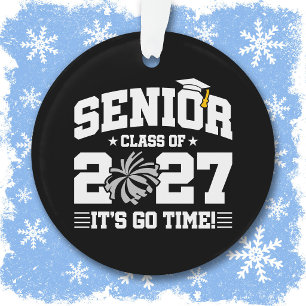 Cheer Graduation Quote Year Senior Class of 2027 Ornament