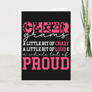 Cheer Grams Proud Grandma Grams Of A Cheerleader G Card
