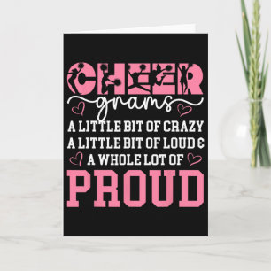 Cheer Grams Proud Grandma Grams Of A Cheerleader G Card