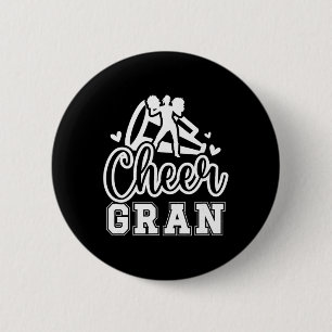 Cheer Gran Grandma Gran Of A Cheerleader Gran  6 Cm Round Badge