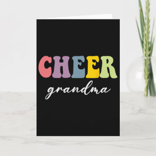 Cheer Grandma Cheerleader Stylish Cheerleading Nan Card