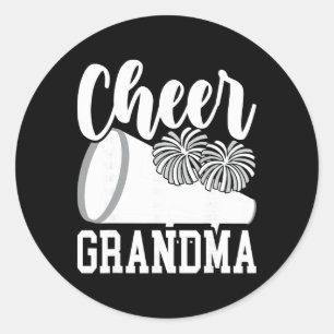 Cheer Grandma Cheerleading Grandma Cheerleader Gra Classic Round Sticker