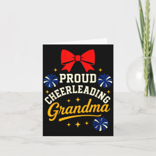 Cheer grandma proud spirit competition day loud card