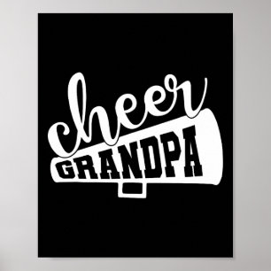 Cheer Grandpa Cheerleading Grandpa Of A Cheerleade Poster