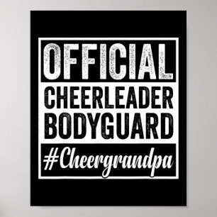 Cheer Grandpa Cheerleading Official Cheerleader Bo Poster