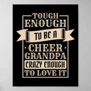 Cheer Grandpa Design For Cheerleader Cheerleading  Poster