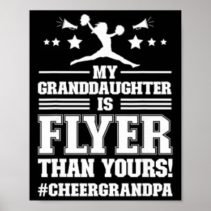 Cheer Grandpa Of A Cheerleader Grandpa Cheerleadin Poster