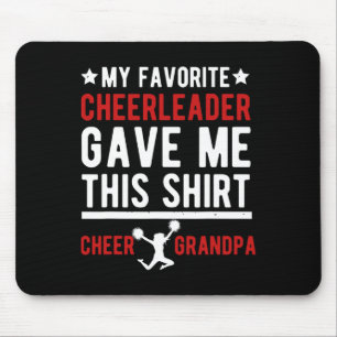 Cheer Grandpa Shirt Grandpa Of A Cheerleader Grand Mouse Pad
