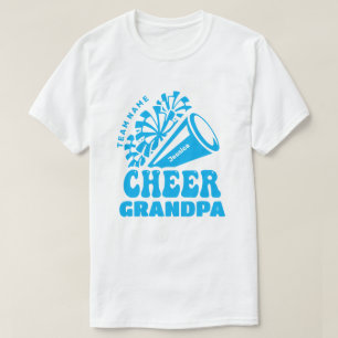 Cheer Grandpa with Custom Team Name & Kid's Name T-Shirt