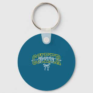 Cheer Granny Chearleading Grandma High School Blac Key Ring