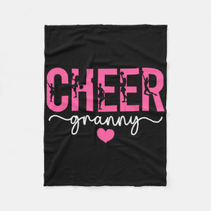 Cheer Granny Cheerleading Granny Of A Cheerleader Fleece Blanket