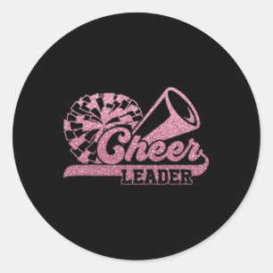 Cheer Leader Era Youth Cheerleader Cheerleading 2  Classic Round Sticker