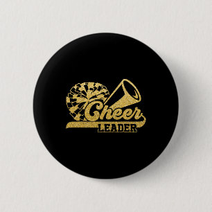 Cheer Leader Era Youth Cheerleader Cheerleading 6 Cm Round Badge