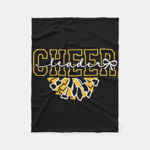 Cheer Leader Era Youth Cheerleader Cheerleading Bl Fleece Blanket