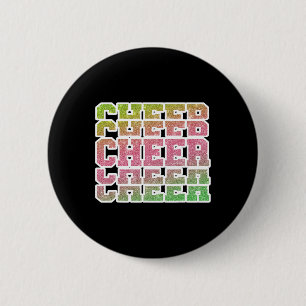Cheer Leader Youth Cheerleader Cheerleading Bestie 6 Cm Round Badge