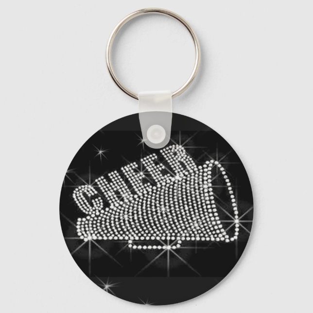 Cheer leading keychain, Copyright Karen J Williams Key Ring (Front)
