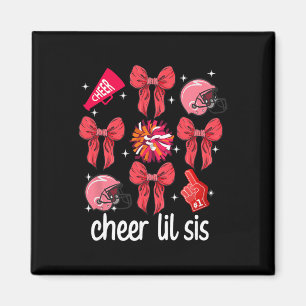 Cheer Lil Sis Cheer Little Sister Cheerleader Litt Magnet