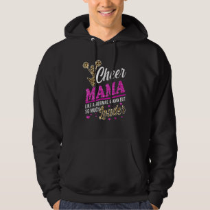 Cheer Mama Biggest Fan Leopard Print And Pom Pom 1 Hoodie