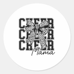 Cheer Mama Cheerleader Mum Cheer Mum Biggest Fan M Classic Round Sticker