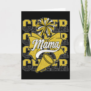 Cheer Mama Mum Bow Sport Cheerleader Cheerleading Card