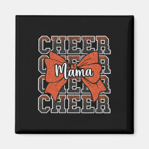 Cheer Mama Mum Bow Sport Cheerleader Cheerleading Magnet