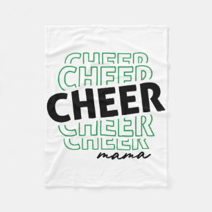 Cheer Mama Quote Cheerleading Mother Competition M Fleece Blanket