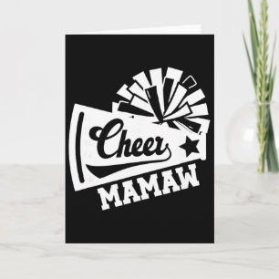 Cheer Mamaw Grandma Mamaw Of A Cheerleader Mamaw _ Card