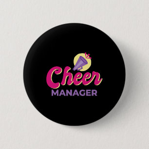 Cheer Manager Cheerleading _4 6 Cm Round Badge