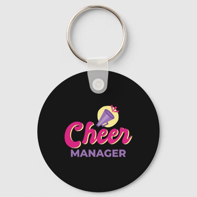Cheer Manager Cheerleading _4  Key Ring (Front)