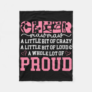Cheer Mawmaw Proud Grandma Mawmaw Of A Cheerleader Fleece Blanket