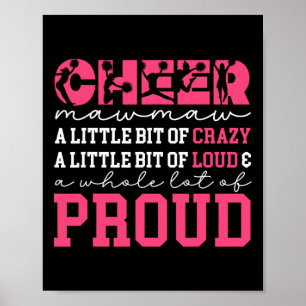 Cheer Mawmaw Proud Grandma Mawmaw Of A Cheerleader Poster