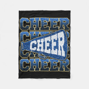 Cheer Megaphone Funny Sport Cheerleader Cheerleadi Fleece Blanket