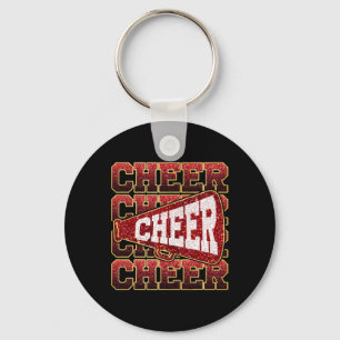 Cheer Megaphone Funny Sport Cheerleader Cheerleadi Key Ring