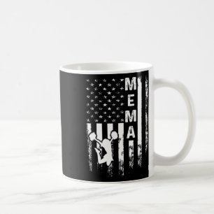 Cheer Mema American Flag Cheerleading Cheerleader Coffee Mug