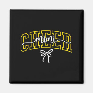 Cheer Mimi Chearleading Grandma High School Black Magnet