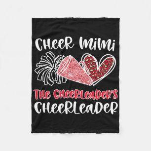 Cheer Mimi Cheerleader Mimi Grandma Of A Cheerlead Fleece Blanket