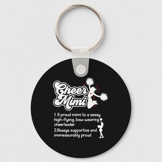 Cheer Mimi Definition Cheerleading Mimi Cheerleade Key Ring (Front)