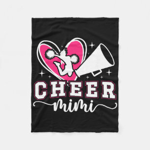 Cheer Mimi Grandma Mimi Of A Cheerleader Mimi  Fleece Blanket