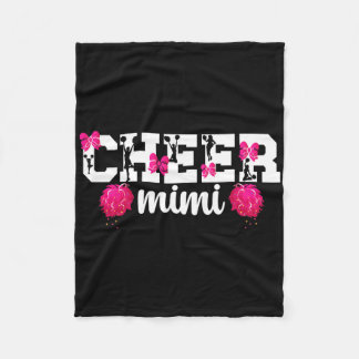 Cheer Mimi Of A Cheerleader Mimi Cheerleading Mimi Fleece Blanket