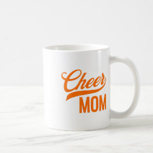 Cheer Mom Blue And Orange Cheerleading Matching Pa Coffee Mug