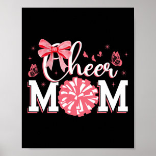 Cheer Mom Cheerleader Squad Cheerleading Proud Mam Poster