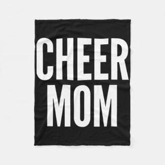 Cheer Mom Green Cheerleading Matching Parents  Fleece Blanket