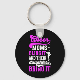 Cheer Moms Bling It Cheerleading Mum Of A Cheerlea Key Ring
