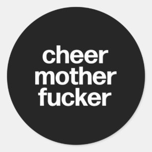 Cheer Mother Er Funny Cheerleading Competition Classic Round Sticker