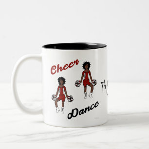 Cheer Mug Gold Black Red