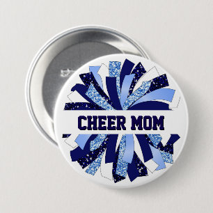 Cheer Mum Button Pin
